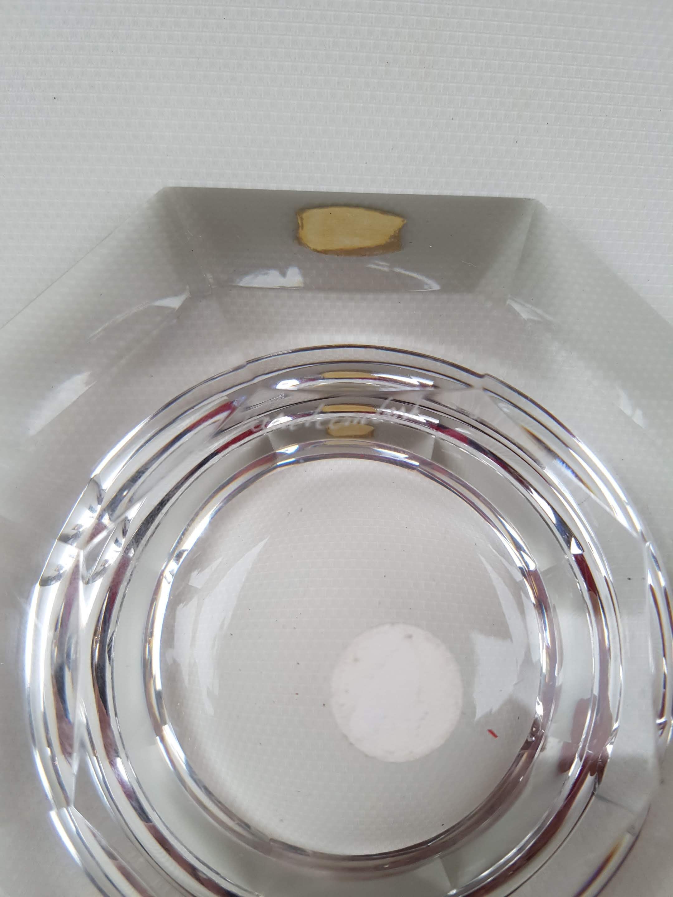 Val Saint Lambert crystal ashtray