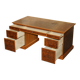 David Linley Burr walnut chest of drawers for light restoration.
