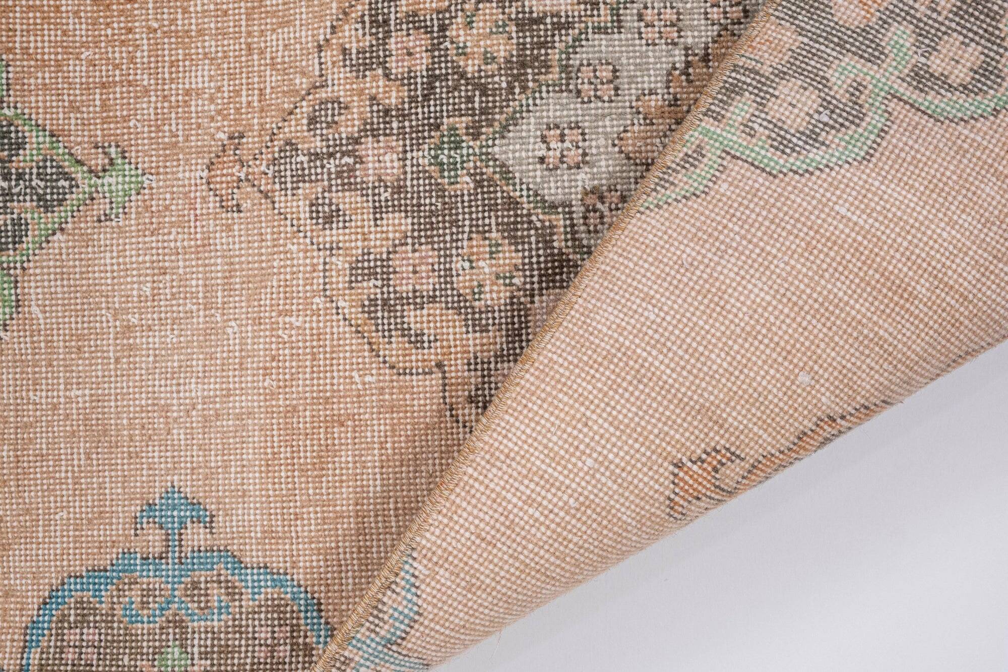 Vintage Turkish hallway rug 80x406 cm