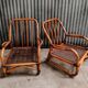 Paire de fauteuil en rotin vintage