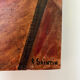 Still life canvas painting tulips on table signed r saintin