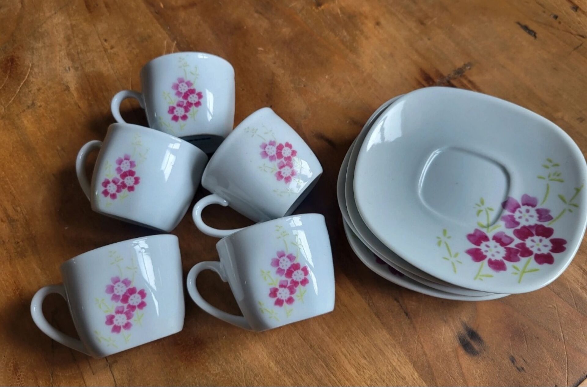 Floral mugs