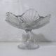 Coupe à fruits en verre moulé ciselé