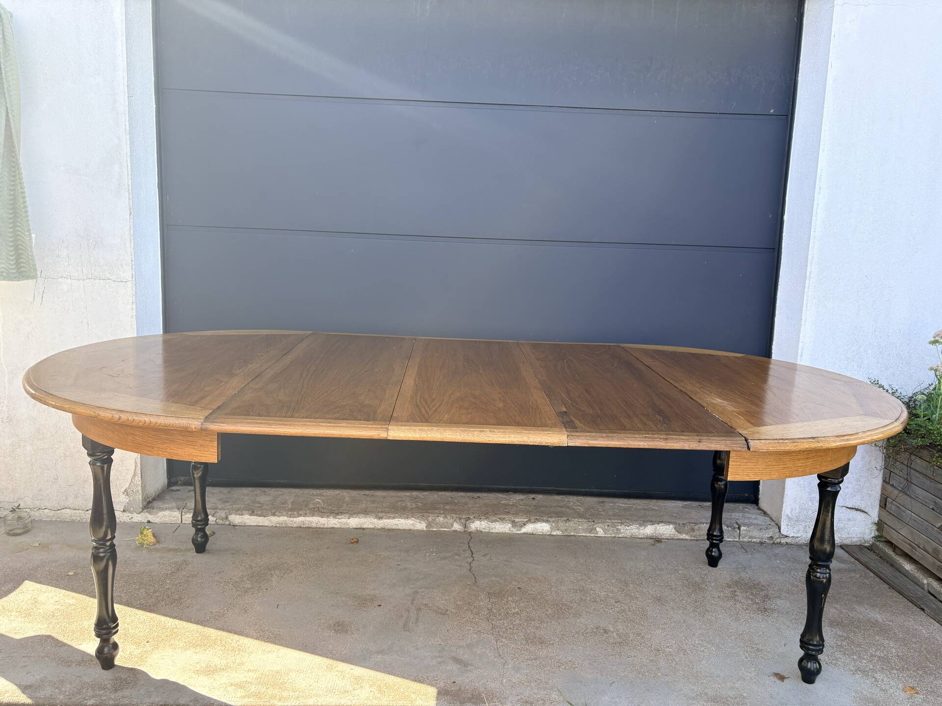 Table ancienne extensible en chêne massif