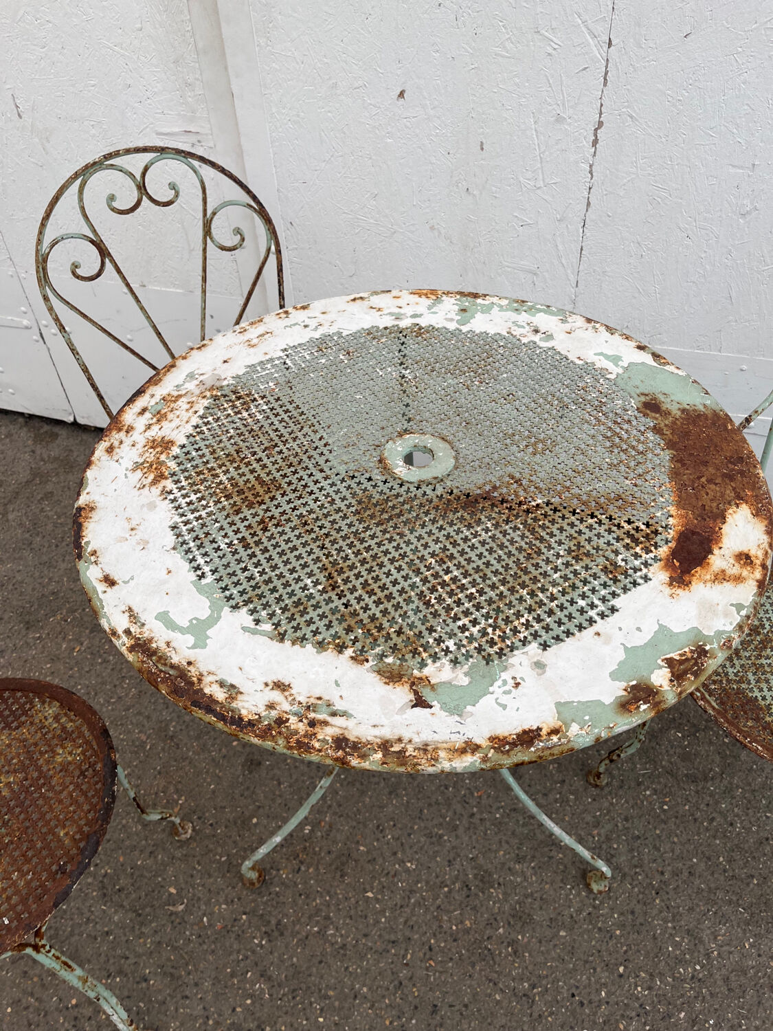 Wrought iron garden furniture 1920