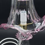 Set of 2 of Pink table lamps in Murano glass