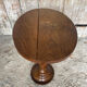 Table Appoint Guéridon Oval Ancien Bois Tourné Vintage #E327