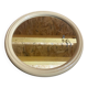 Vintage 80s Round TIGER Design Mirror, Beige Plastic #C893