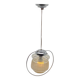 Lustre / luminaire / suspension art déco, vintage, chrome