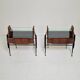 Ico Parisi Style Bedside Tables or Nightstands, Italy 1950's