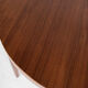 Midcentury Danish round dining table in teak by Gudme 1960s