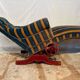 Dr Pascaud's Le Surrepos lounge chair, 1920s velvet chaise longue