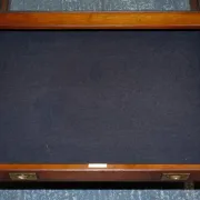Very Large Coffee Table with Marquetry Glass Panels by Kennedy Harrods