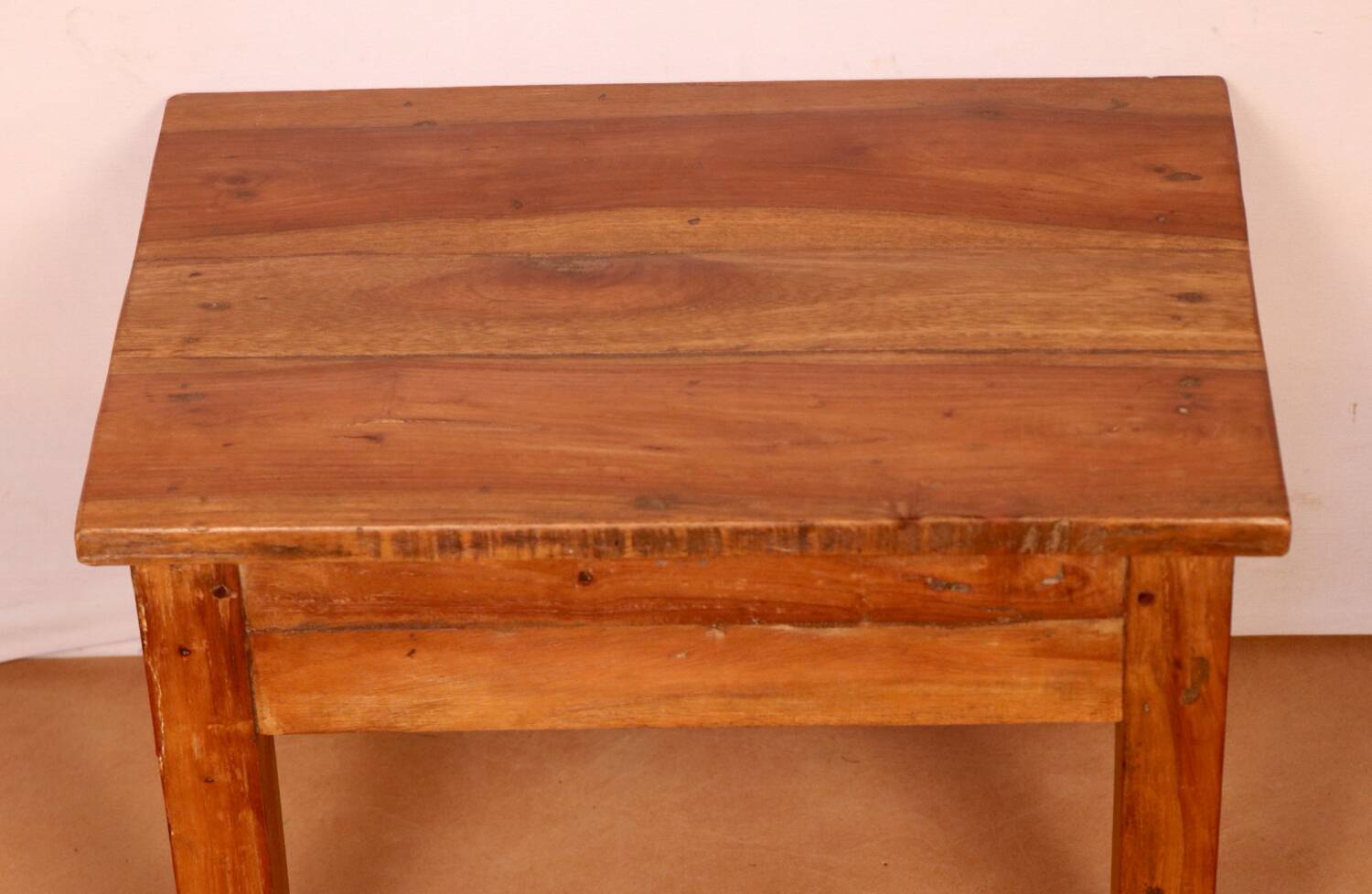 Antique Burmese teak bedside table