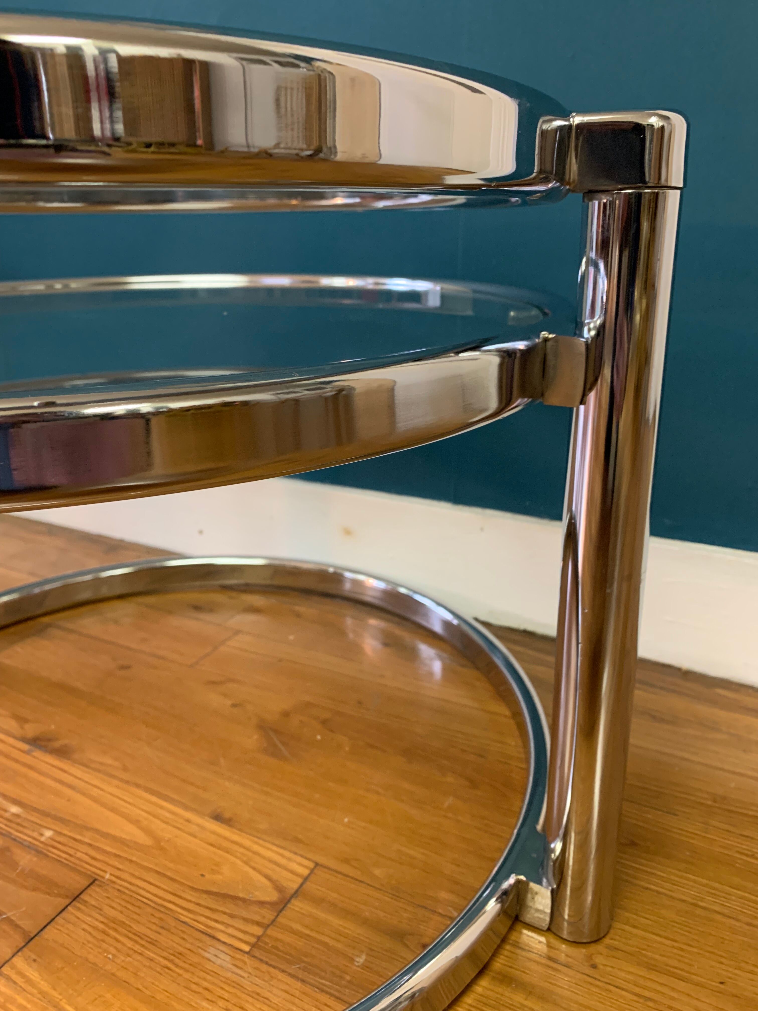 3-level coffee table Leitmotiv-swivel