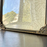 Metal frame in gold colored brass