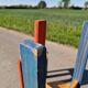 Set of 3 stackable pine stools