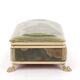 Italian onyx and gold metal catchall, 1970s.