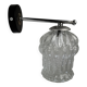Vintage metal and glass wall light.