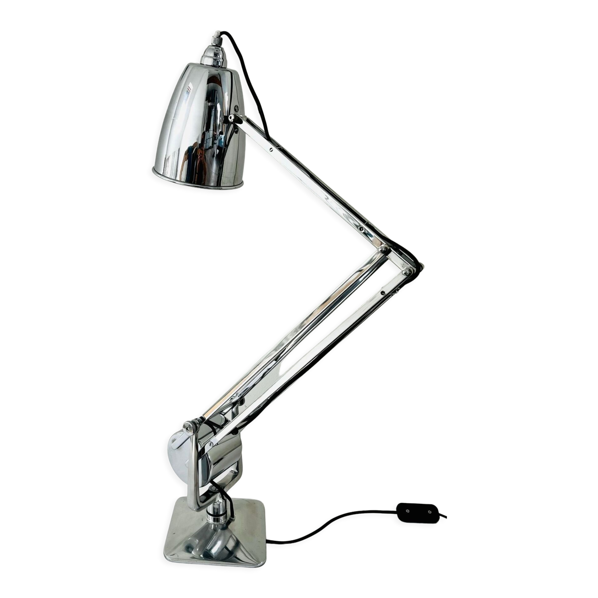 Chrome Giso Gispen "Rooney" desk lamp / Anglepoise