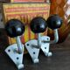 Old Bakelite ball wall hooks