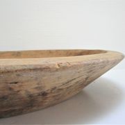 Plat bois massif patiné art populaire vintage