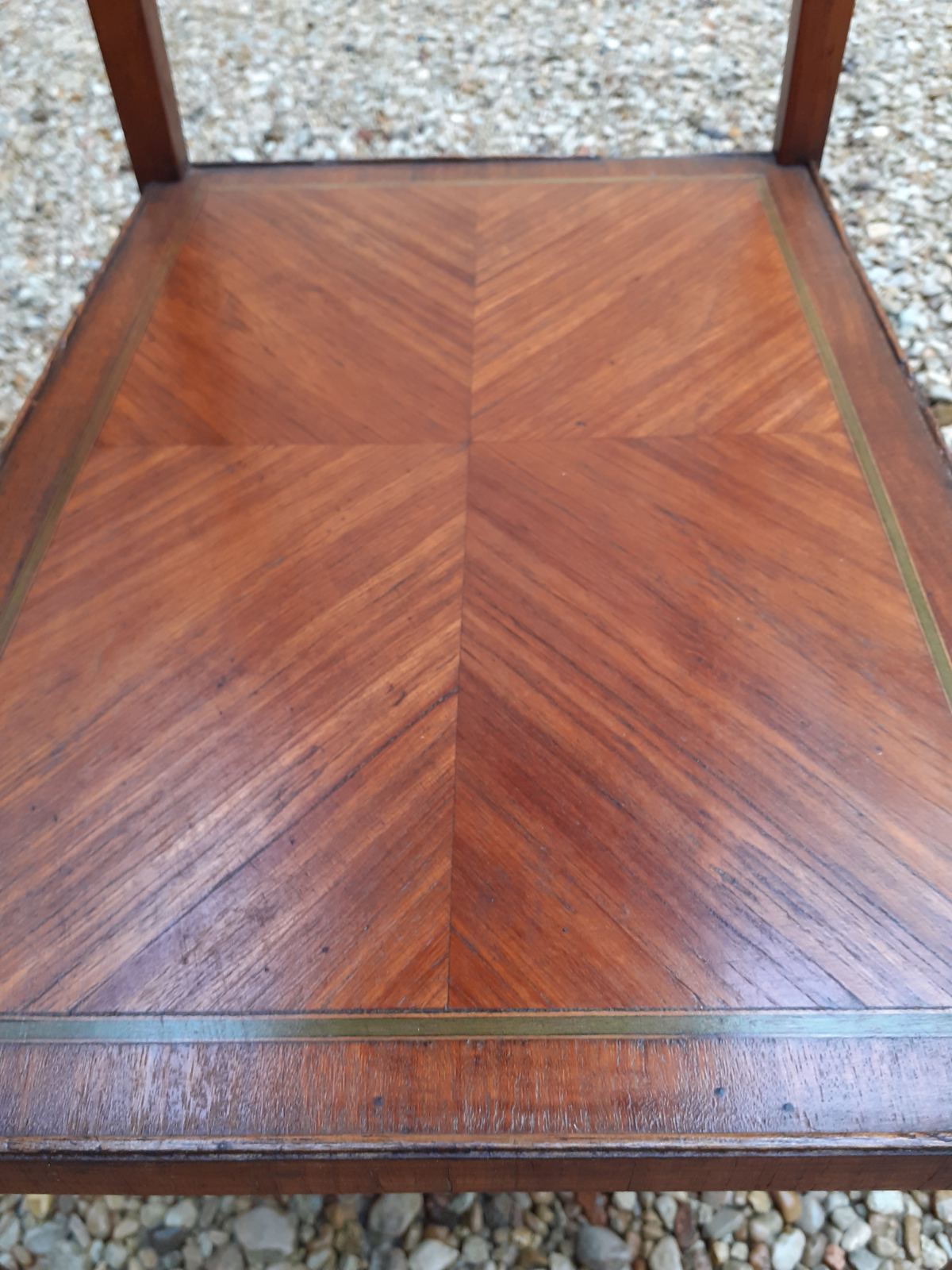 Wooden side table at the end of the 19th century