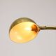 Mid-Century Arched Floor Lamp in Brass