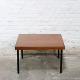 Vintage mahogany living room table by Pierre Guariche for Meurop 1960s