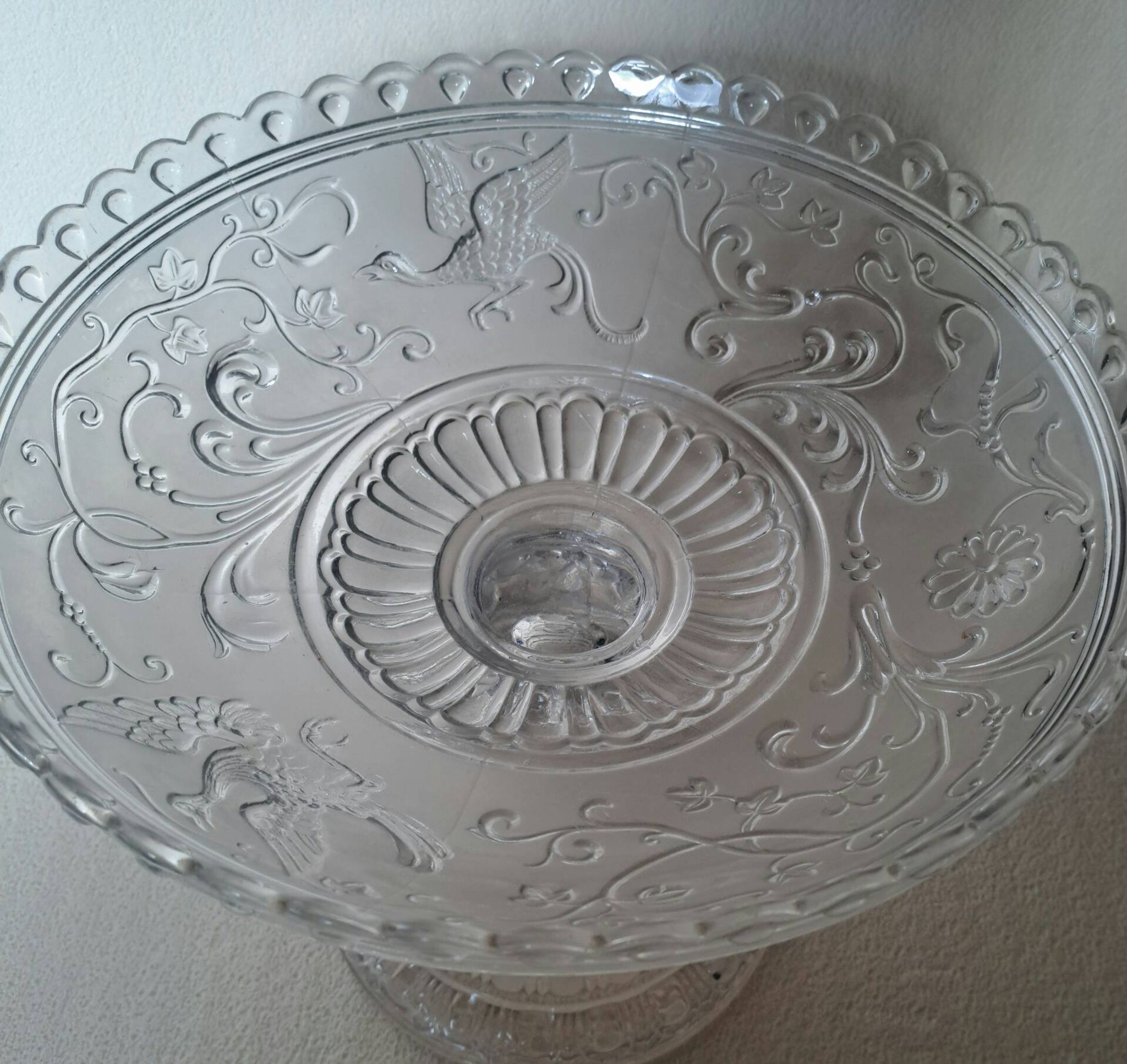 Grande coupe à fruits Baccarat Oiseaux Du Paradis