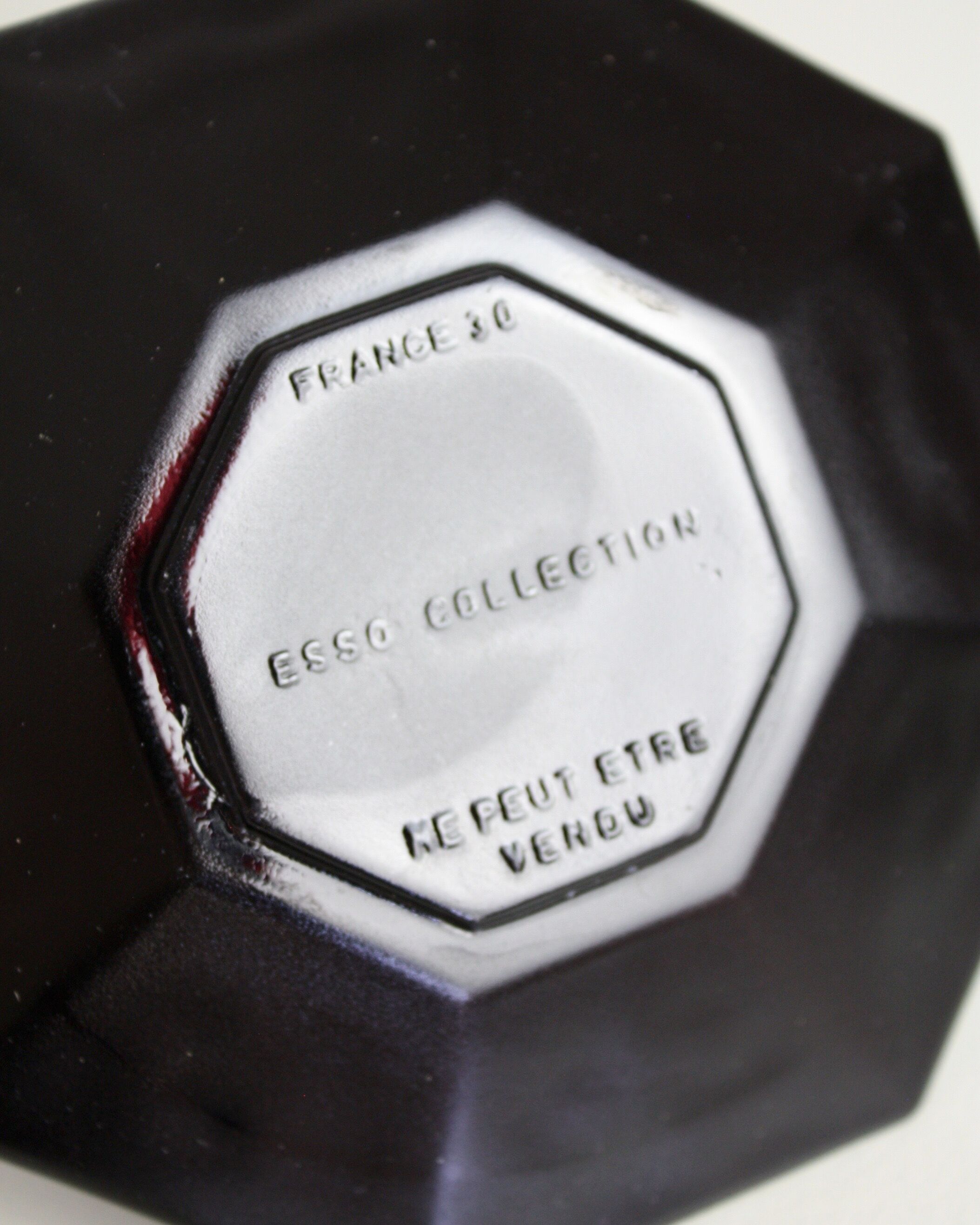 7 black cups Octime Arcoroc Esso collection