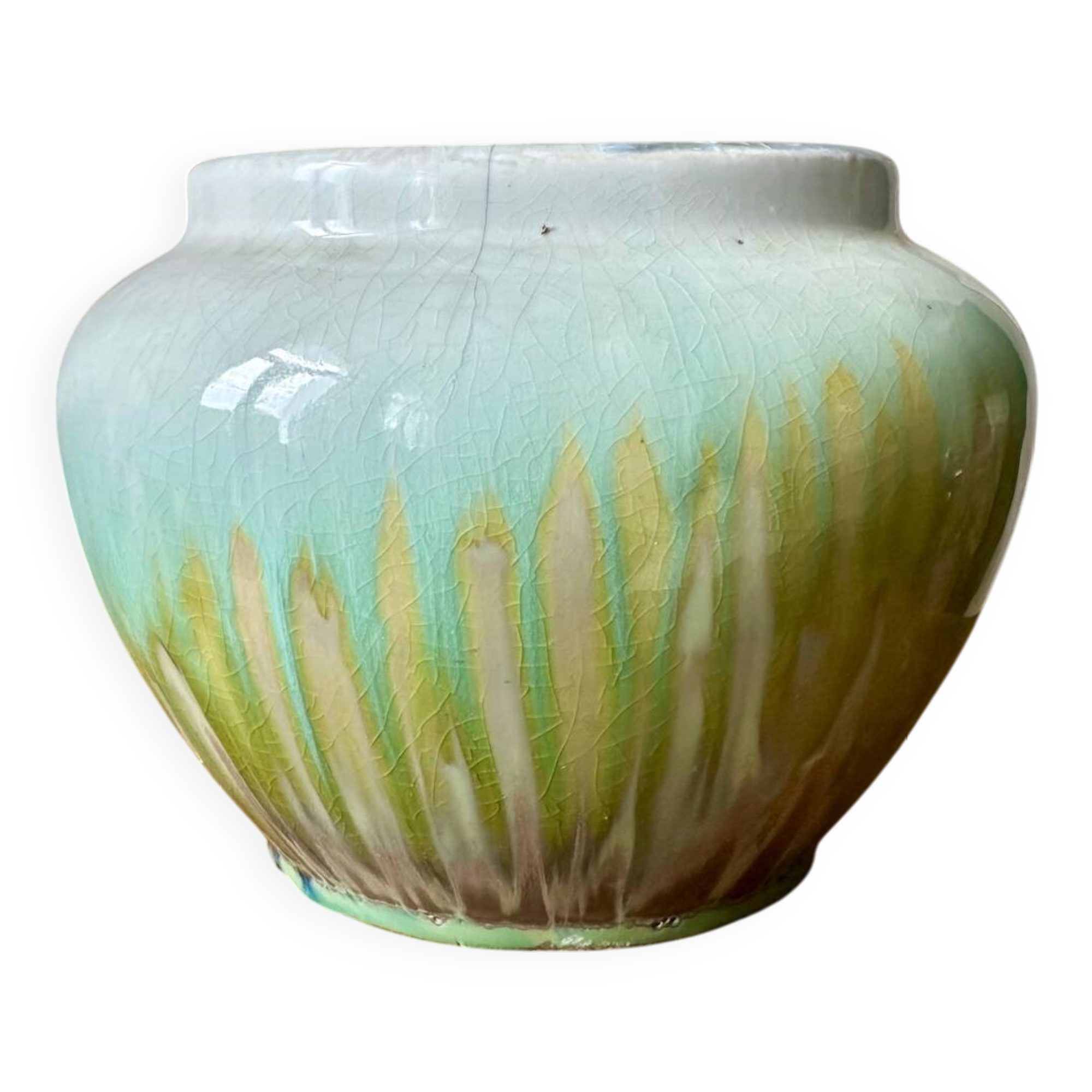 Glazed stoneware vase from the 70s