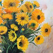 Viollet F. "Bouquet of yellow flowers"