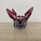 Mid century Murano pink glass bowl , 1970s