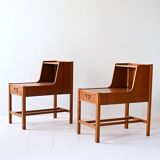 1960s Scandinavian double-top bedside tables