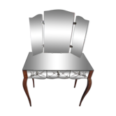 Coiffeuse miroir années 50