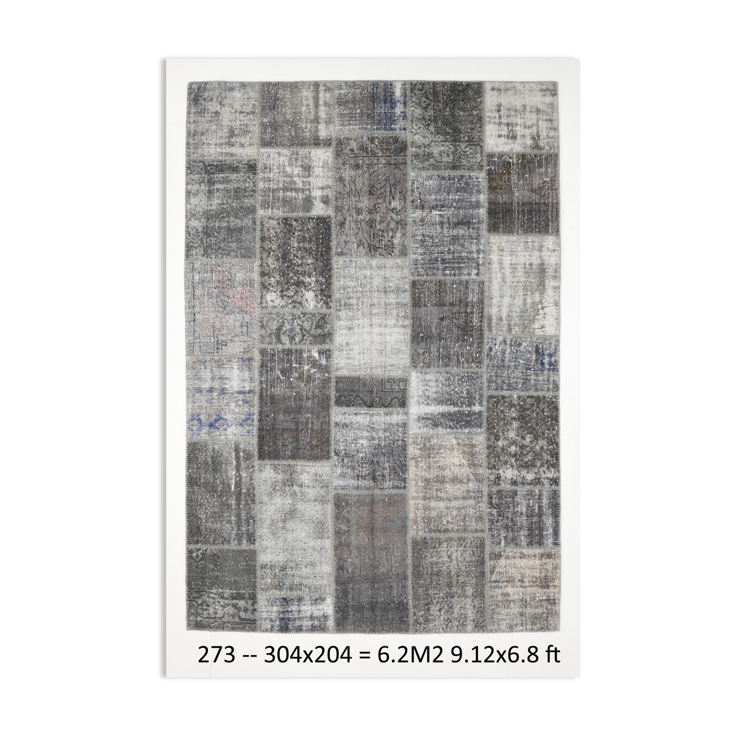 Turkish vintage oushak patchwork rug