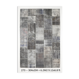 Tapis patchwork oushak vintage turc 304x204