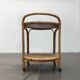 Vintage service dessert in Italian rattan and bamboo by Dal Vera.
