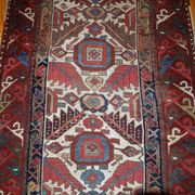 Handmade antique collectible Northwest Persian runner 4' x 14.3' (122cm x 436cm) 1840s - 1B658