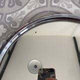 Art Deco silver contour mirror tray