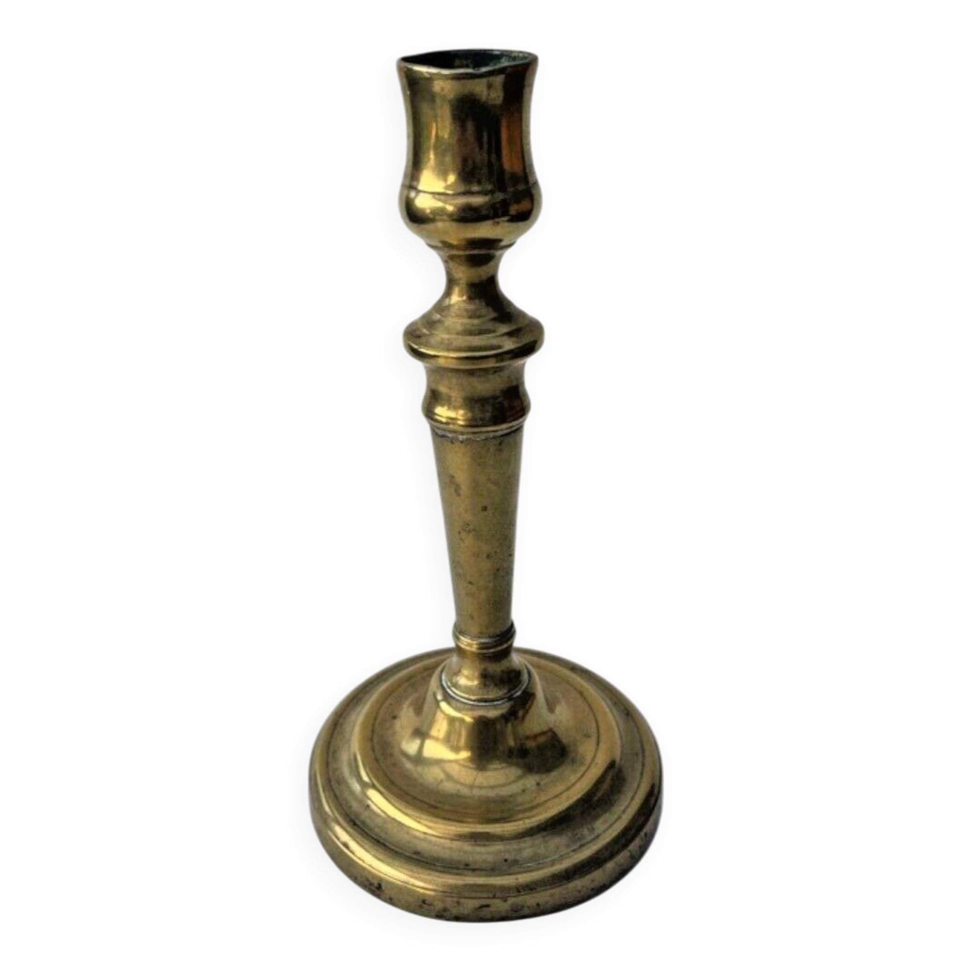 Antique Brass Candle Holder - Elegant, Authentic, Vintage Decor