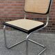 Set of 4 vintage chairs  Cesca B32 in black and chrome