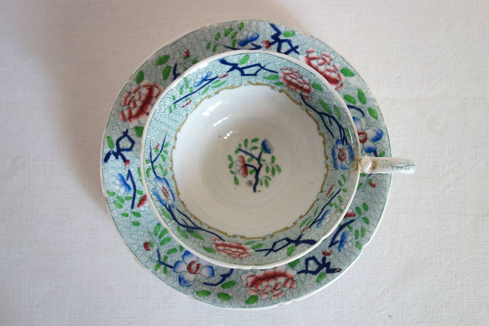 Old English porcelain coffee cup Minton 19th century