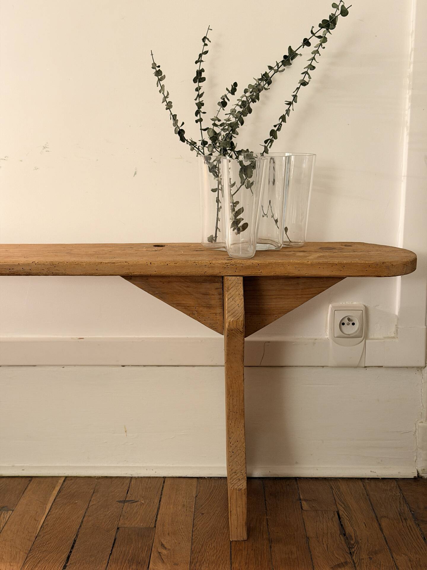Banc de ferme en bois massif 