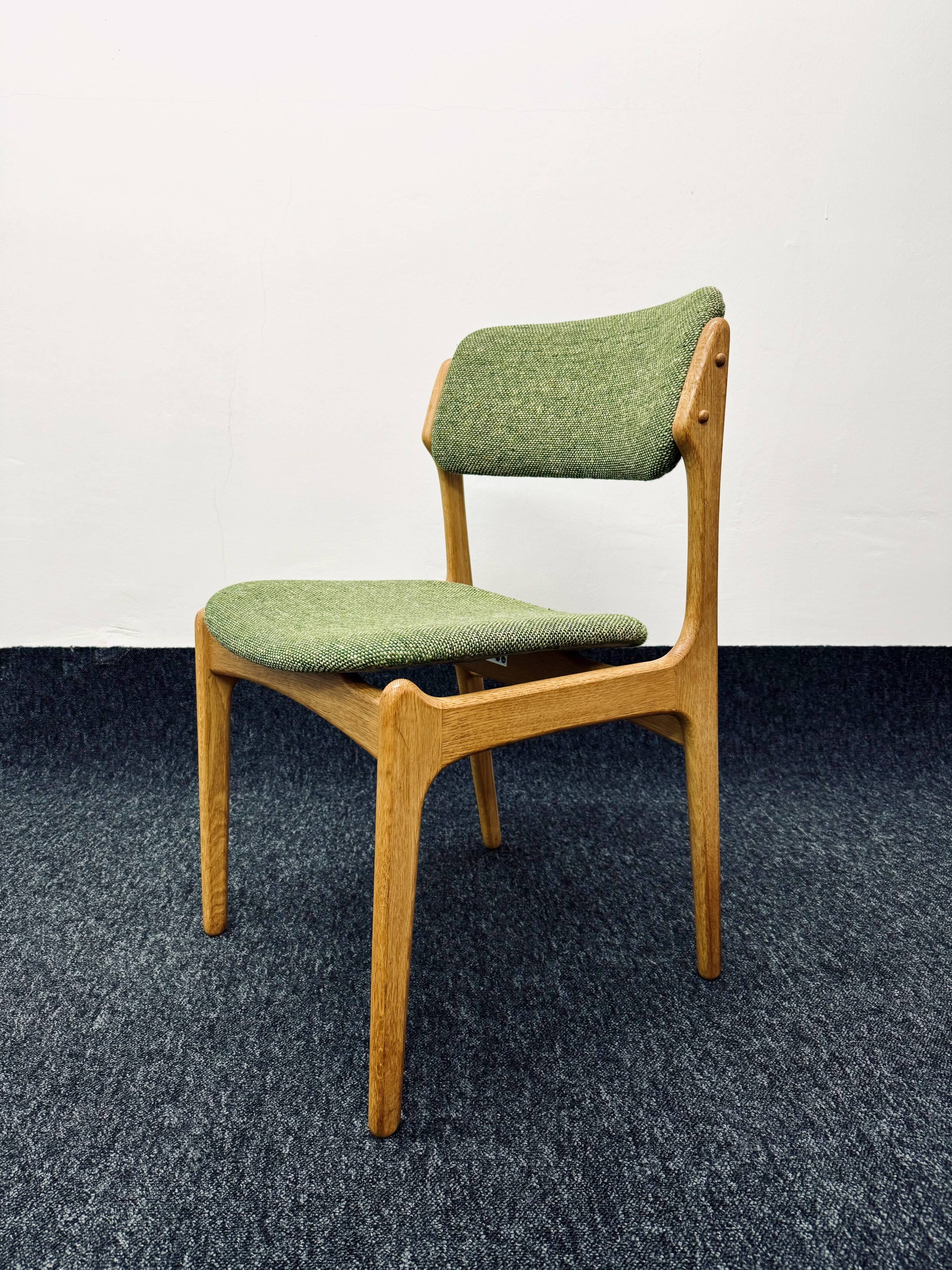 Set of 4 Danish Oak Dining Chairs by Erik Buch for O.D. Mobler