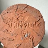 Ceramic bowl with ram heads