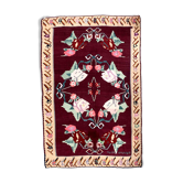 Romanian old carpet bessarabian handmade 207cm x 304cm 1960s