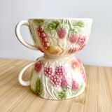 Cups in barbotine 70's