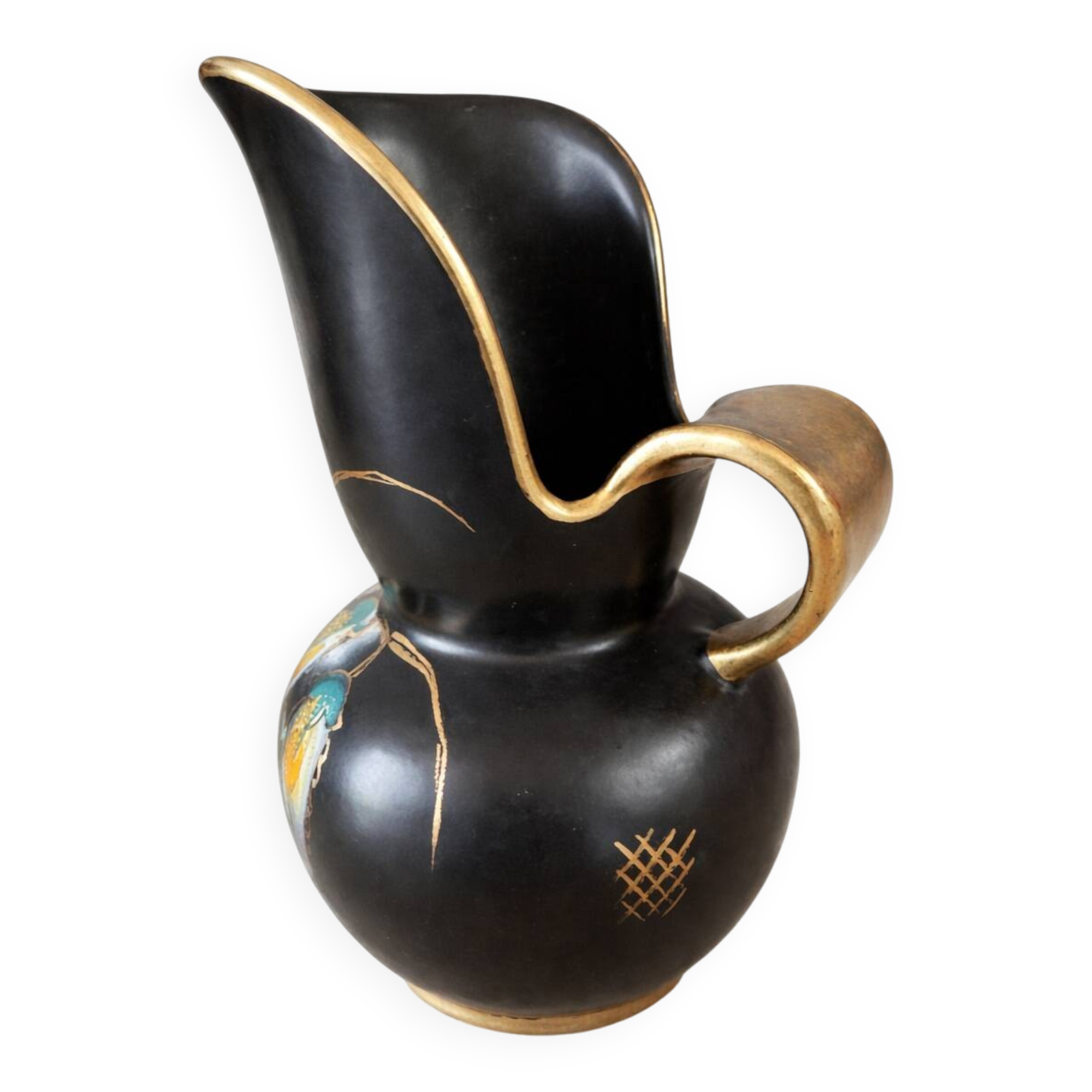 Pichet Art Déco "Nora 914" en Céramique — Regina Gouda Holland, 1930